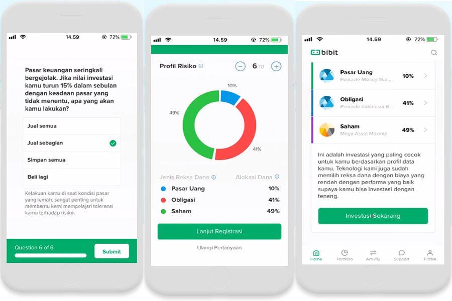 potret aplikasi Bibit bibit.id