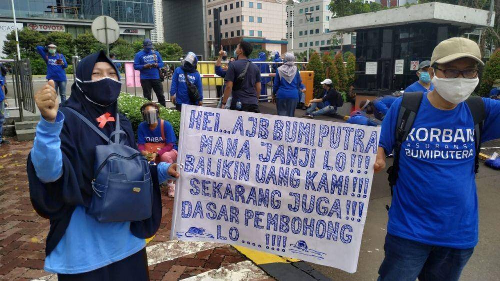 Aksi damai korban gagal bayar asuransi Bumiputera (Dok. Forum Korban Gagal Bayar AJB Bumiputera 1912)