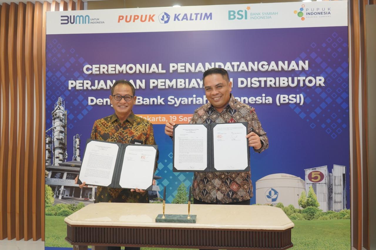 Dukung Pertanian, BSI Salurkan Pembiayaan Rp100 Miliar ke Pupuk Kaltim