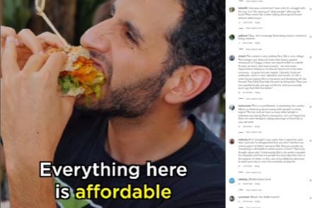 Salah satu adegan video Nas Daily tentang Bali. (Akun IG Nas Daily)