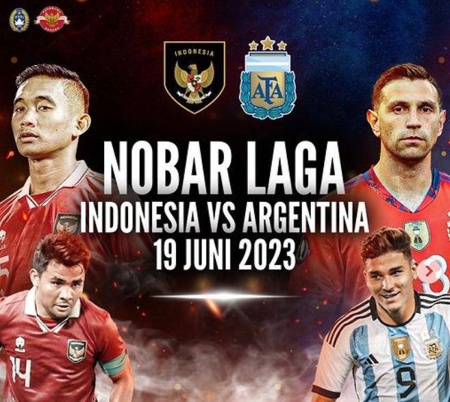 Ilustrsasi Nobar Timnas Indonesia vs Argentina/Dok PSSI