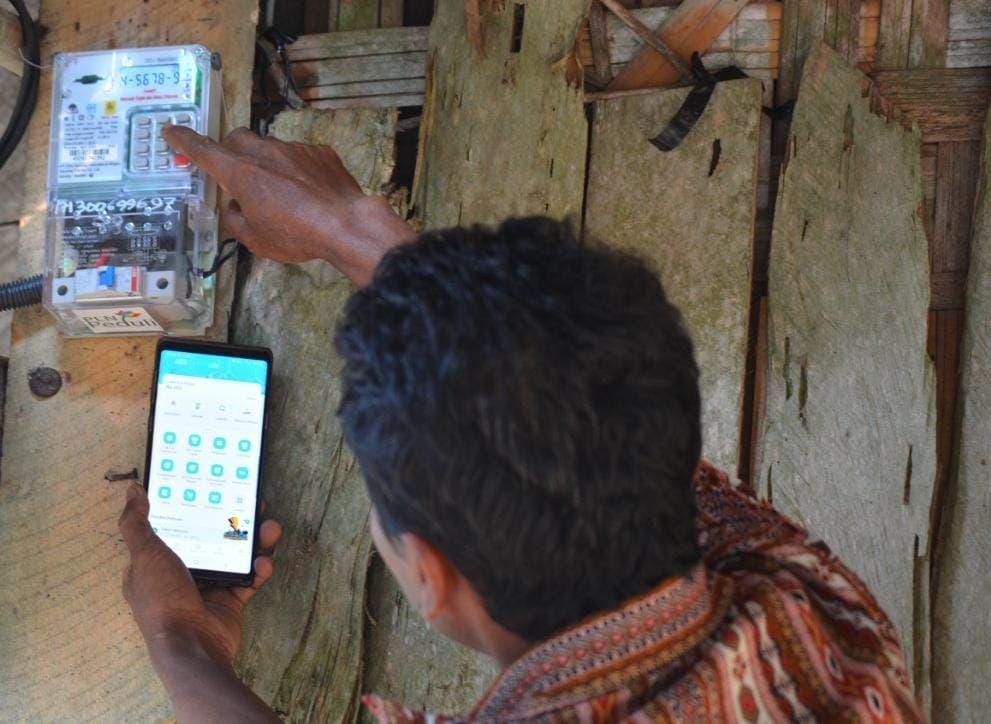 Input token listrik. (Dok. PLN UID Lampung).