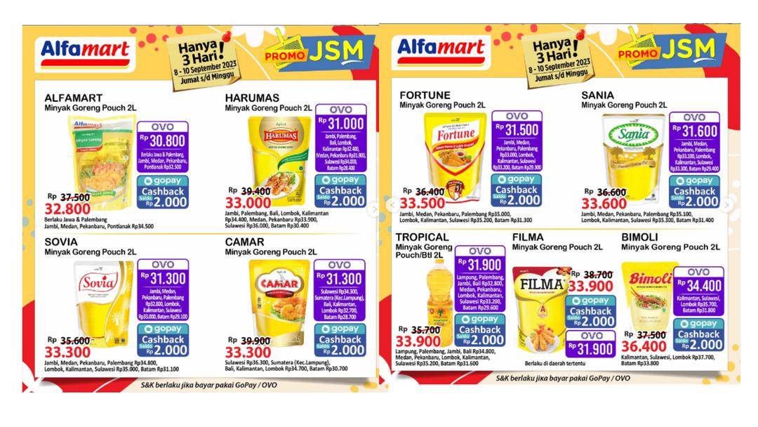 ilustrasi promo minyak goreng Alfamart (instagram.com/alfamart)