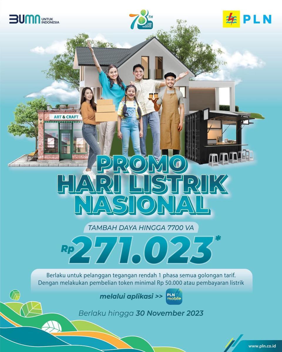 Peringati Hari Listrik Nasional, PLN Tawarkan Beragam Promo Menarik
