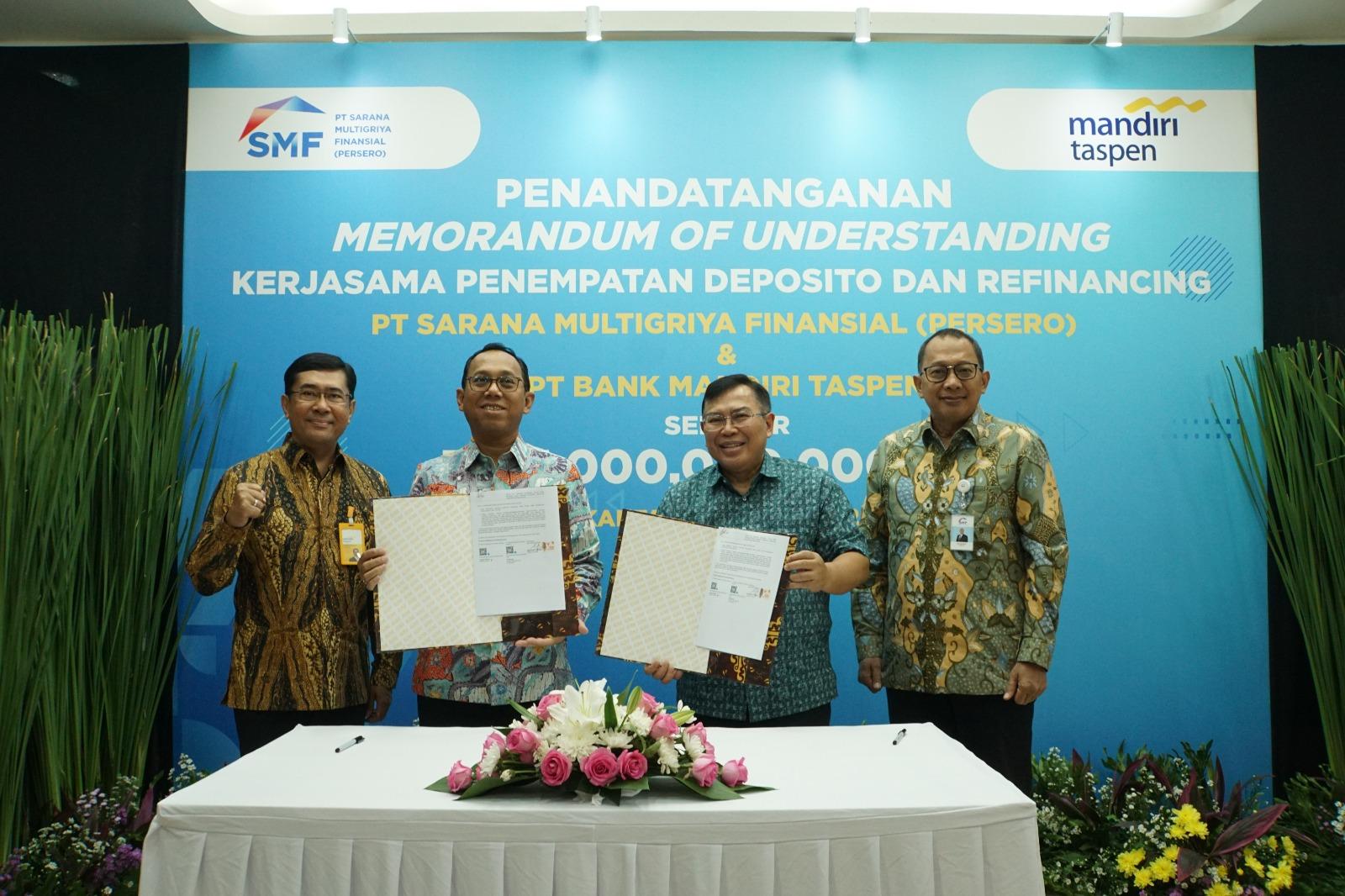 SMF dan Bank Mandiri Taspen Salurkan Kredit Perumahan Rp1 Triliun