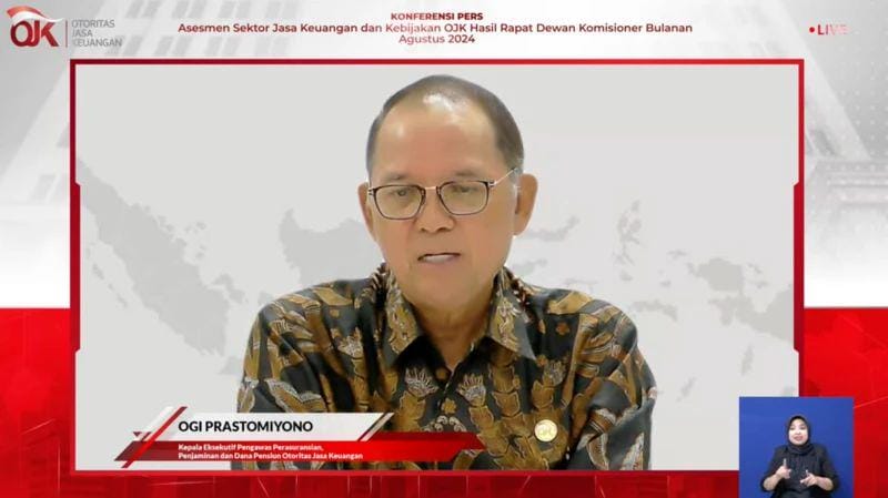 Ogi Prastomiyono dalam Konferensi Pers Agustus 2024