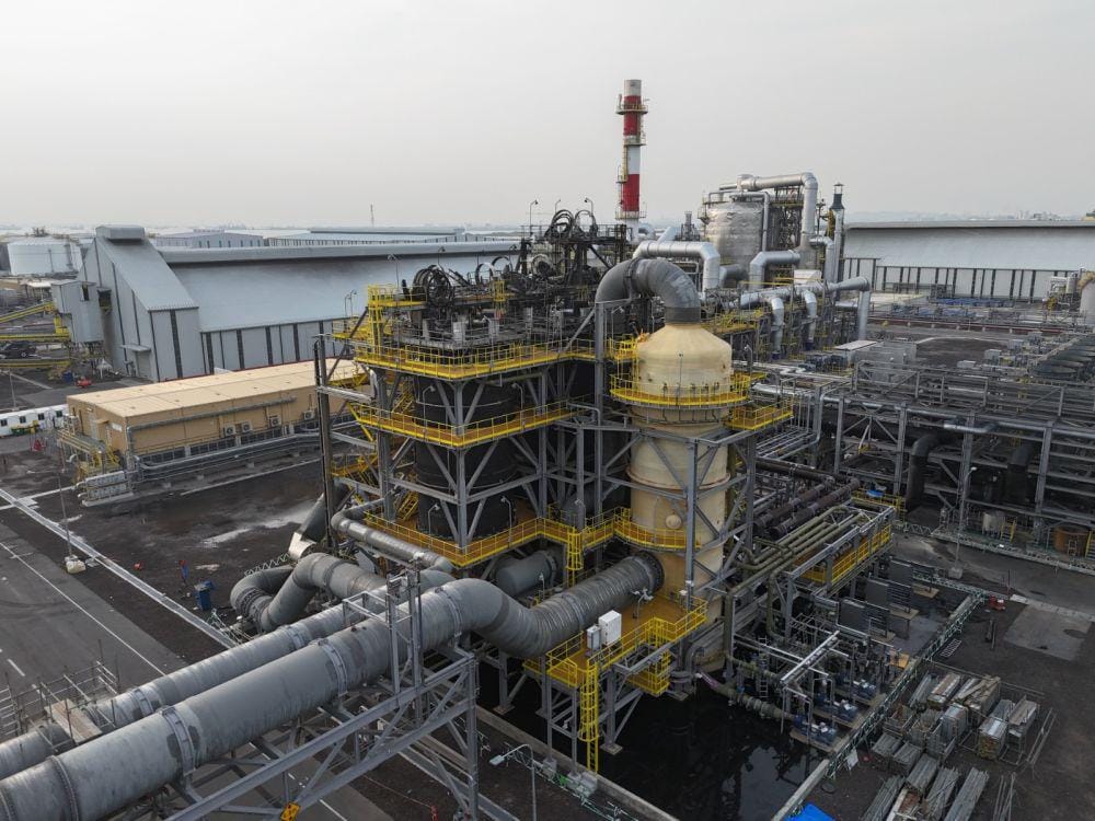 Kondisi di Smelter PT Freeport Indonesia, Gresik. Dok. PT Freeport Indonesia.