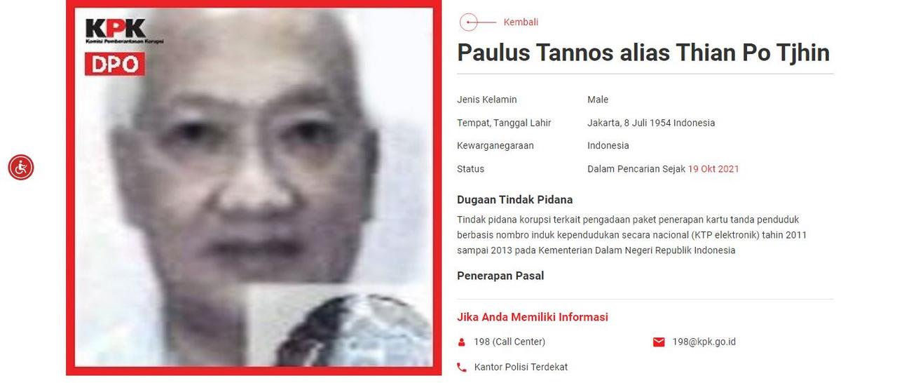 Siapa Paulus Tannos? Ini Profil dan Detail Kasus Korupsinya