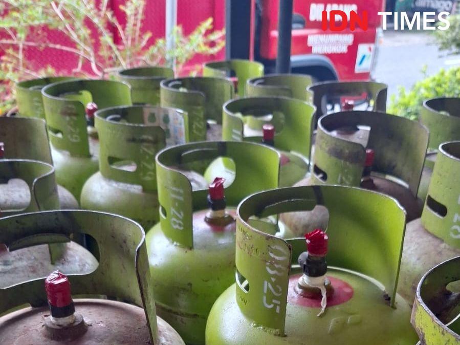 Ilustrasi gas LPG 3 kg. (IDN Times/Cokie Sutrisno)