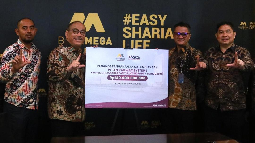 Bank Mega Syariah Salurkan Pembiayaan Rp140 Miliar untuk LRT Jakarta