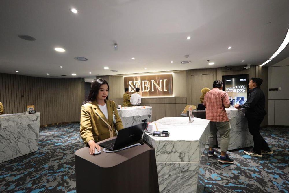 Ilustrasi kantor cabang PT Bank Negara Indonesia (Persero) Tbk atau BNI. (dok. BNI)