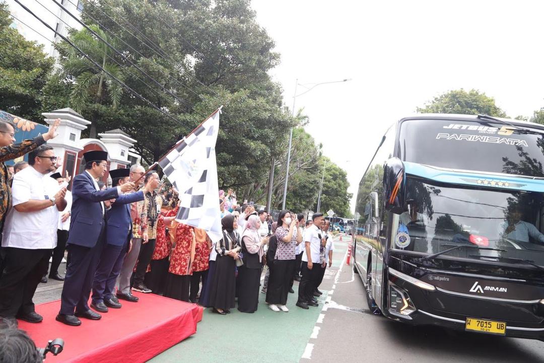 Kemenag Lepas 739 Peserta Mudik Gratis, Gunakan 16 Bus