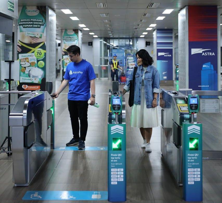 Penggunaan AstraPay di MRT (dok. AstraPay)