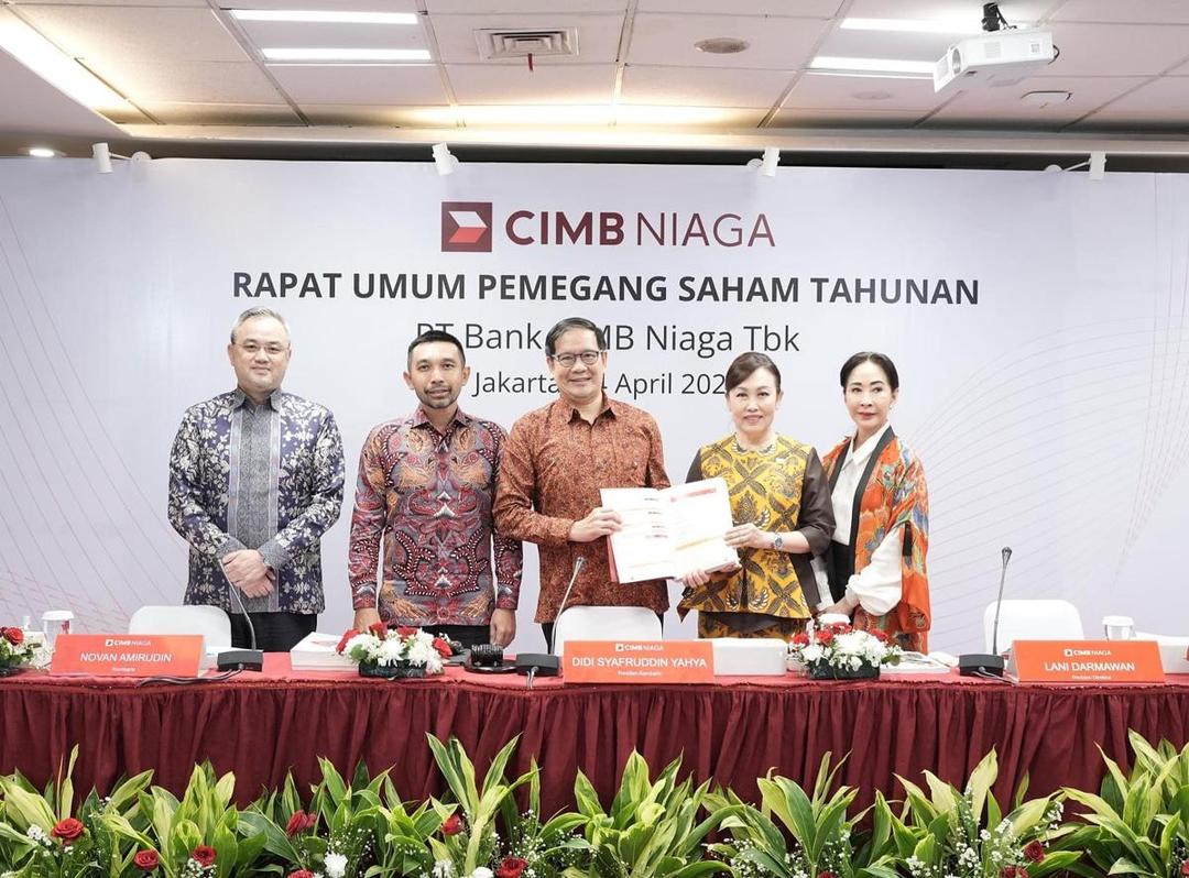 CIMB Niaga Tebar Dividen Rp3,9 triliun, Setara 60% Laba