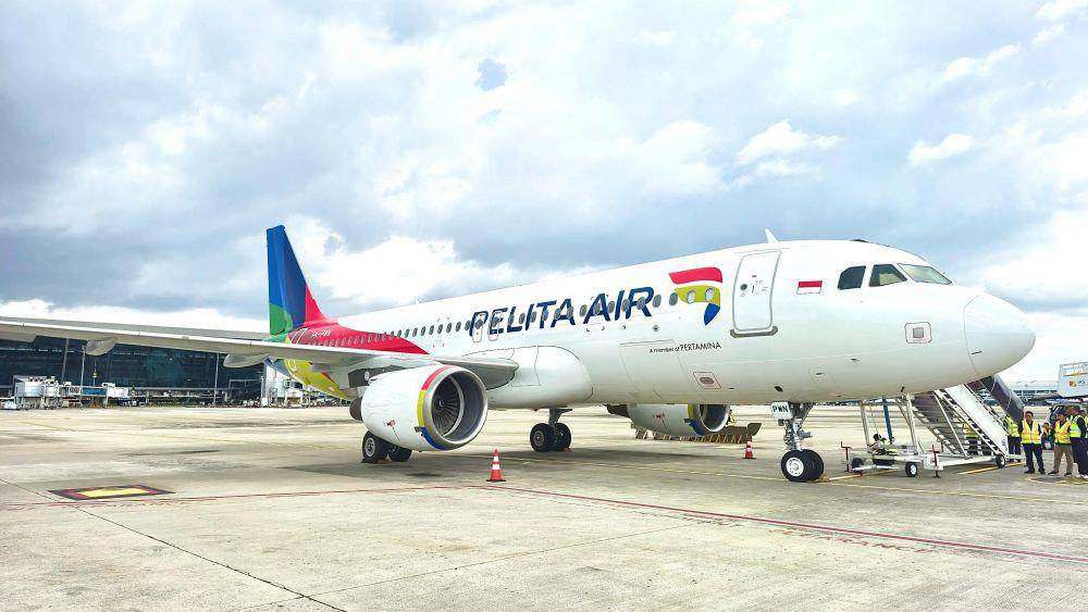 Armada terbaru Pelita Air, Airbus A320 dengan registrasi PK-PWN. (dok. Pertamina)