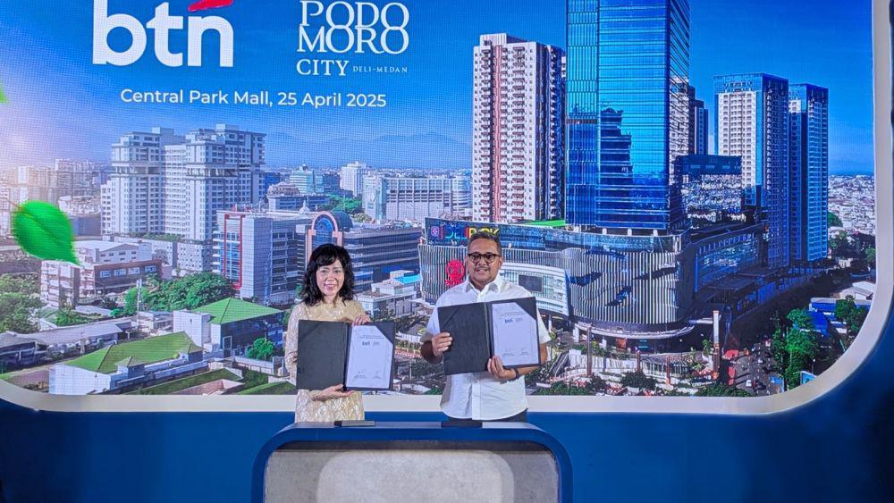 Podomoro City Deli Medan dan Bank BTN Jalin Kerja Sama Strategis untuk Dorong Investasi Jangka Panjang. (Dok/Istimewa).