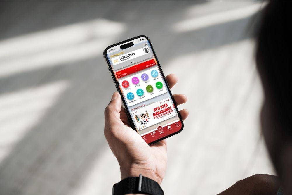 Tampilan utama JConnect Bank Jatim