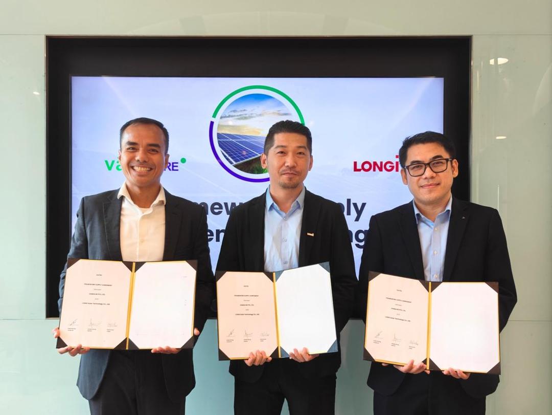 Vanda RE Teken Perjanjian Pasokan PV dengan LONGi, Setara 1 GW