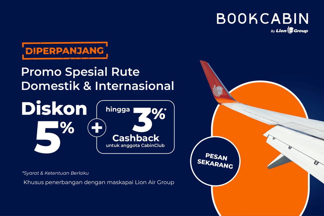 Trip Lebih Terjangkau! Yuk, Coba Perpanjangan Promo Diskon BookCabin 