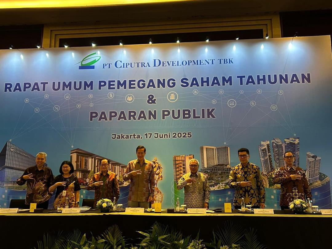CTRA Putuskan Tebar Dividen Tunai Rp444 Miliar