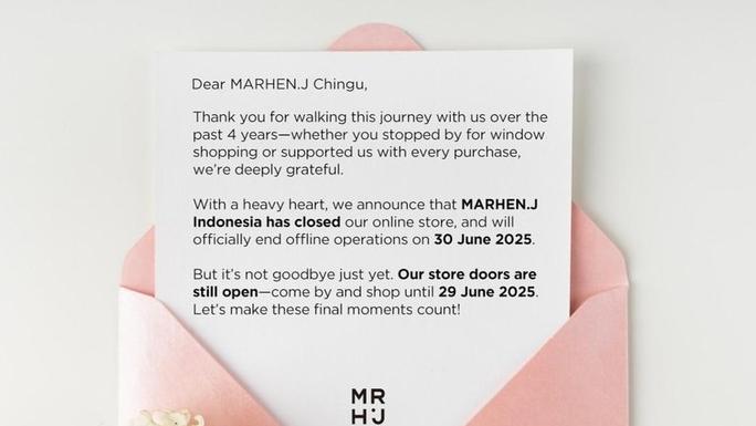 Resmi! Marhen.J Tutup Semua Gerai di Indonesia
