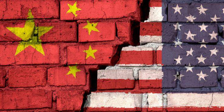 ilustrasi perang dagang Cina-Amerika