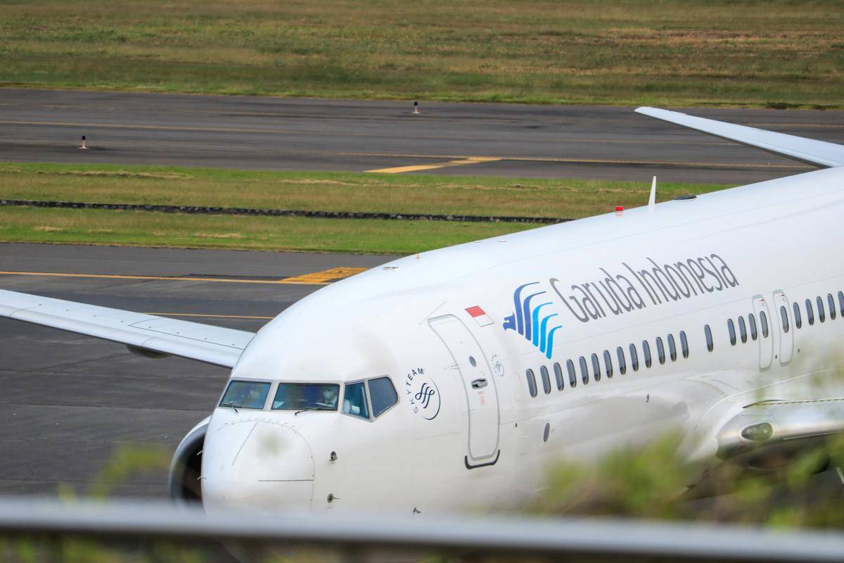 Ilustrasi pesawat Garuda Indonesia (unsplash.com/Aldrin Rachman Pradana)