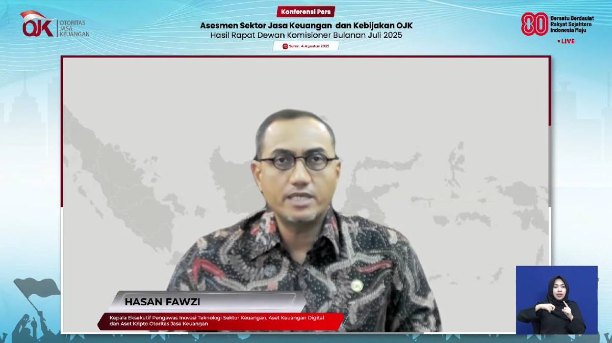Kepala Eksekutif Pengawas Inovasi Teknologi Sektor Keuangan, Aset Keuangan Digital, dan Aset Kripto OJK Hasan Fawzi
