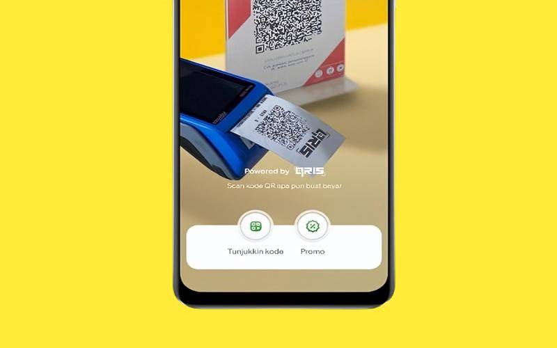 pembayaran non-tunai dengan QRIS melalui GoPay (gopay.co.id)  