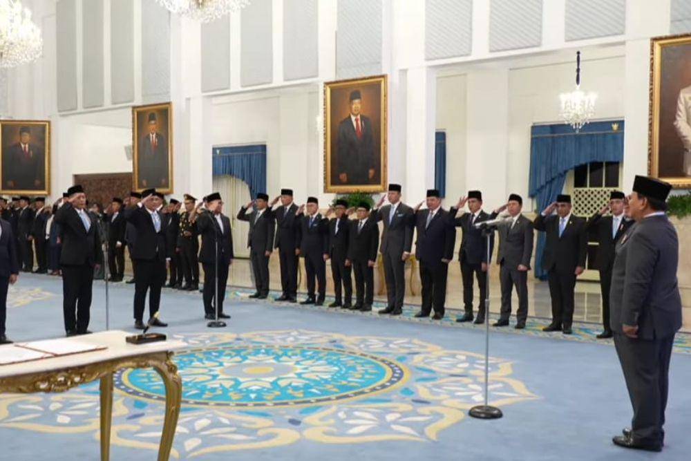 Pelantikan menteri dan wakil menteri baru di Jakarta