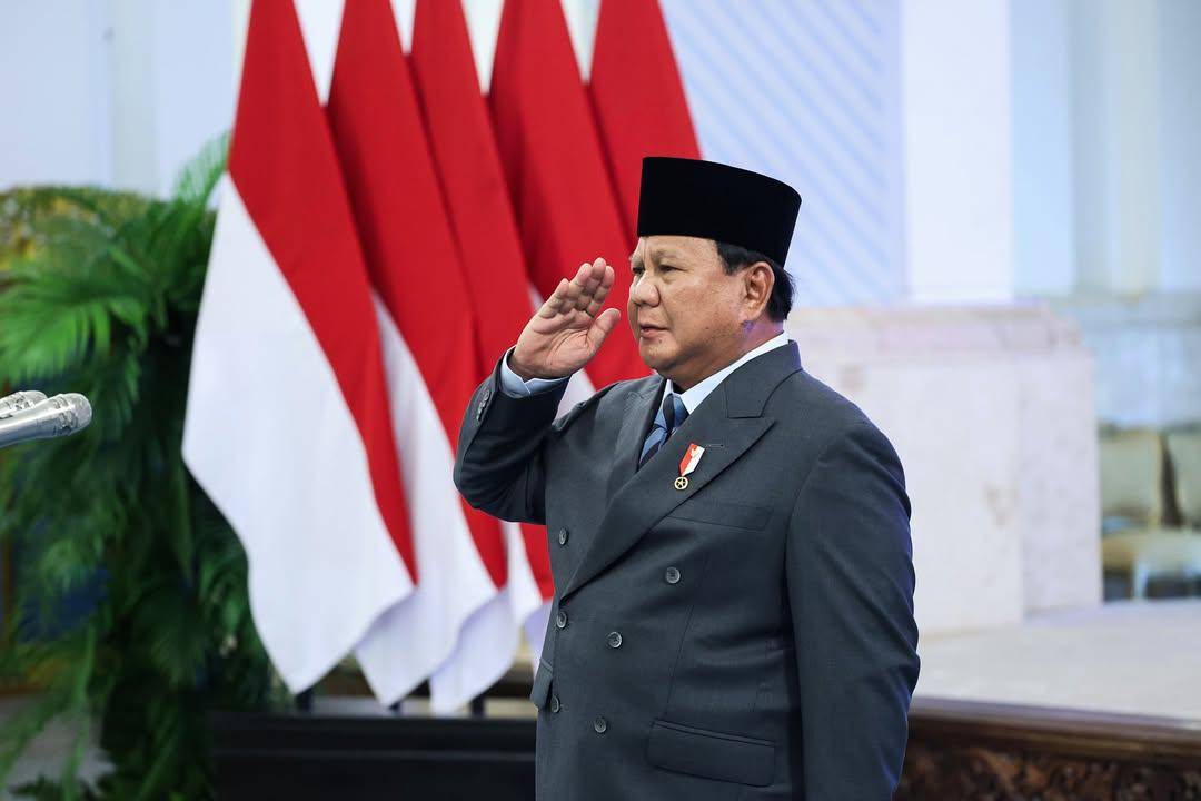 Presiden Republik Indonesia saat pelantikan menteri (instagram.com/@prabowo)