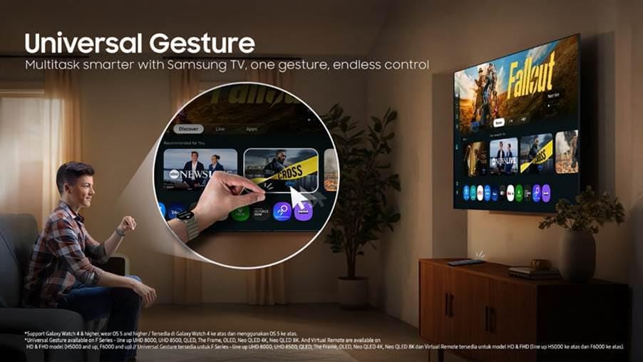 Samsung TV Bisa Dikendalikan Pakai Tangan, Bukan Remote? Ini Kabarnya!