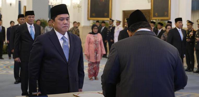 Erick Thohir jadi Menteri Pemuda dan Olahraga 