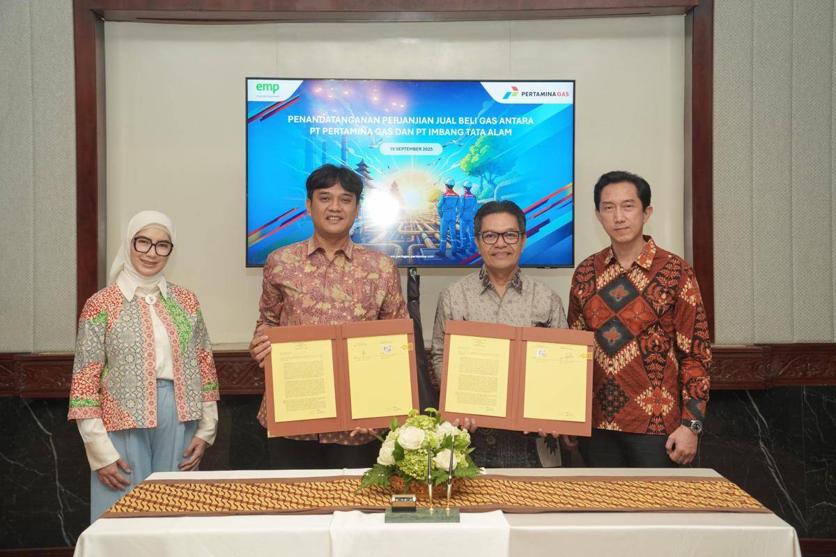 Pertagas Tandatangani Perjanjian Jual Beli Gas dengan PT Imbang Tata Alam