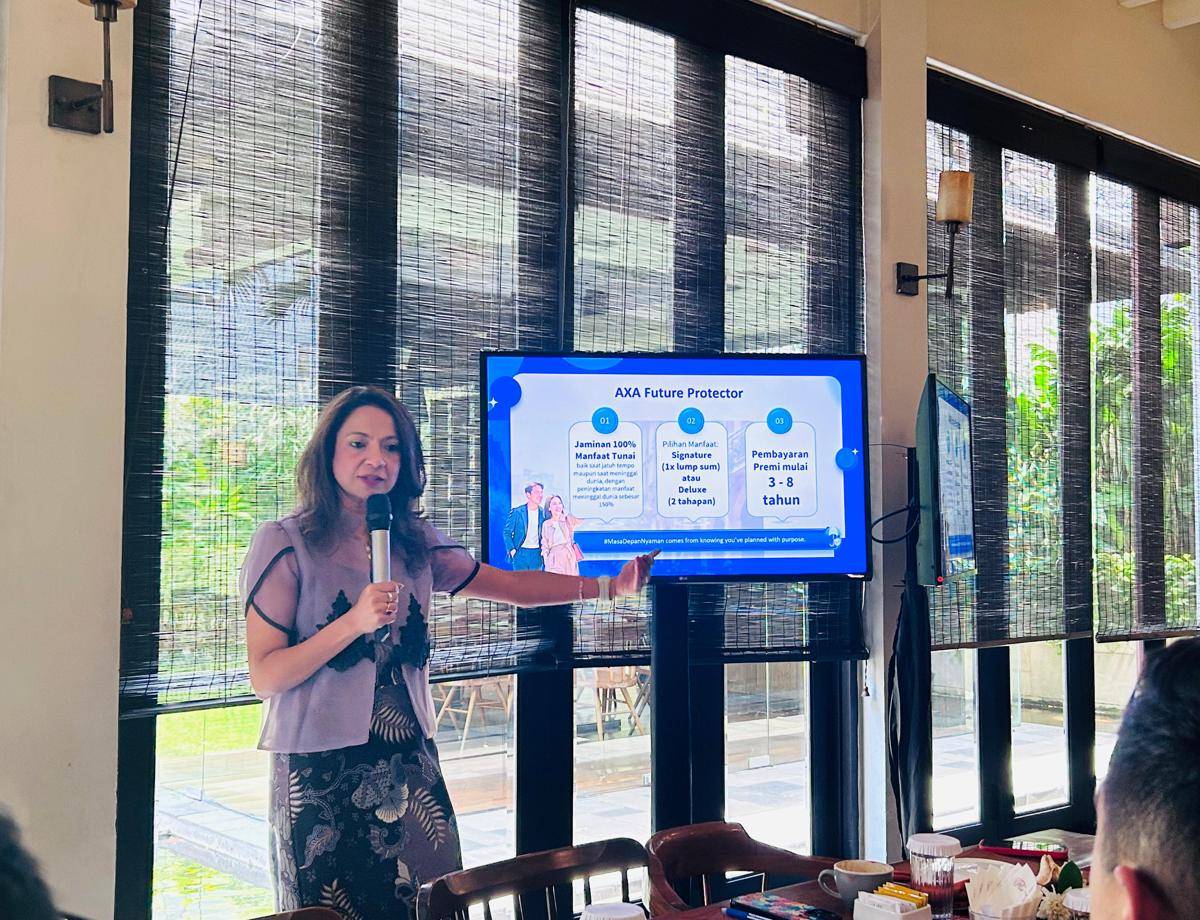 Peluncuran Produk Axa Future Protector di Jakarta, Rabu (1/10).