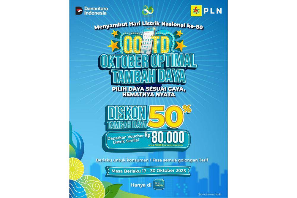 Diskon 50 persen tambah daya listrik program OOTD