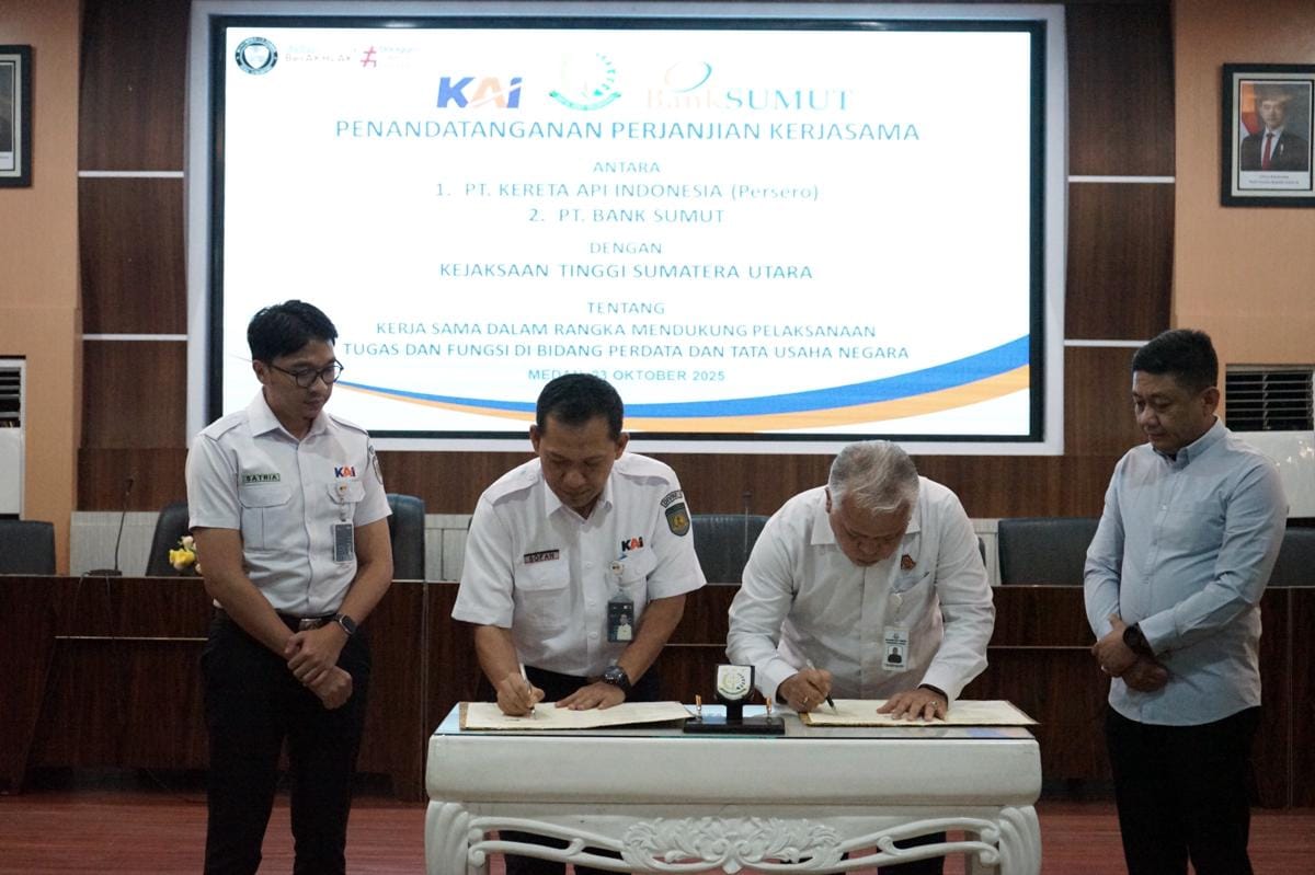 KAI dan Kejati Sumut Jalin Kerja Sama Penanganan Masalah Hukum Perdata