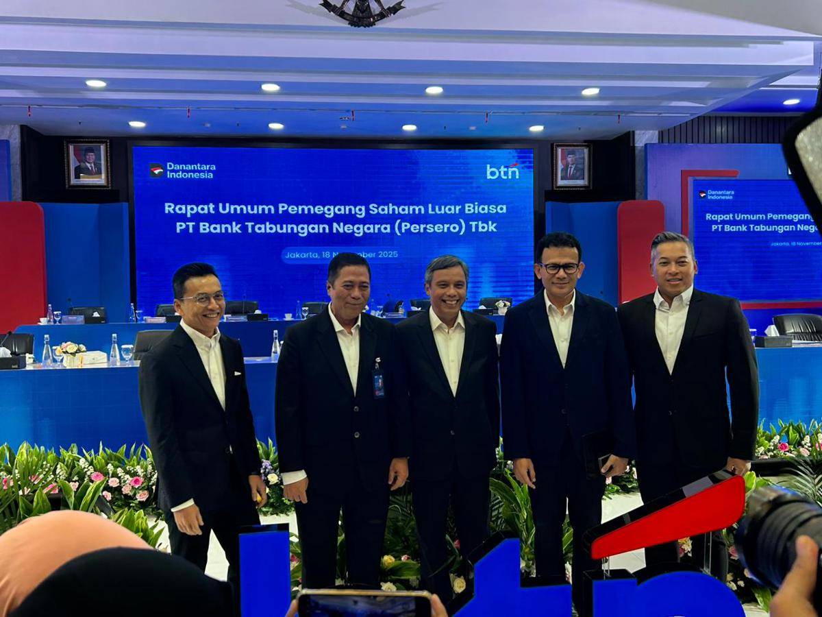 Rapat Umum Pemegang Saham Luar Biasa (RUPSLB) BTN di Jakarta, Selasa (18/11)