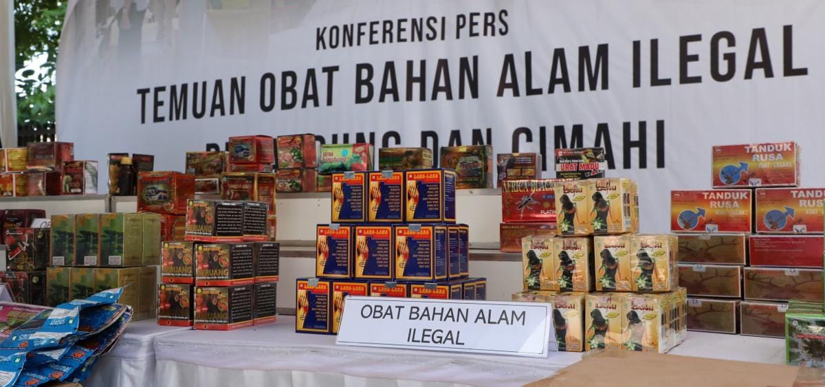 ilustrasi temuan obat bahan alam ilegal