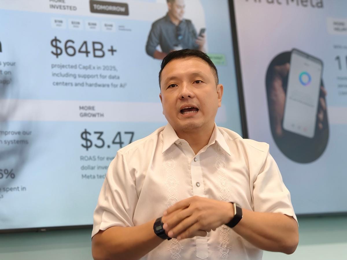 paparan Pieter Lydian, Country Manager Meta Indonesia (IDN Times/Fatkhur Rozi)