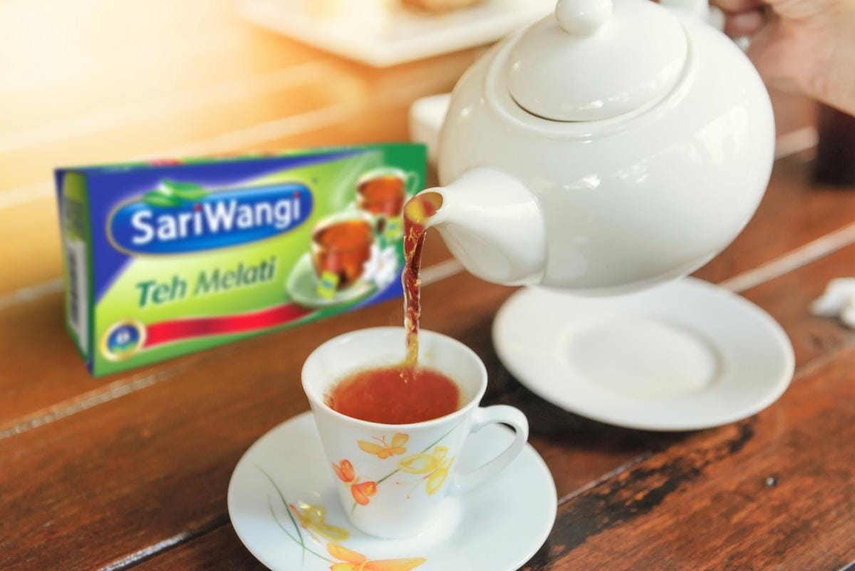 potret produk teh Sariwangi