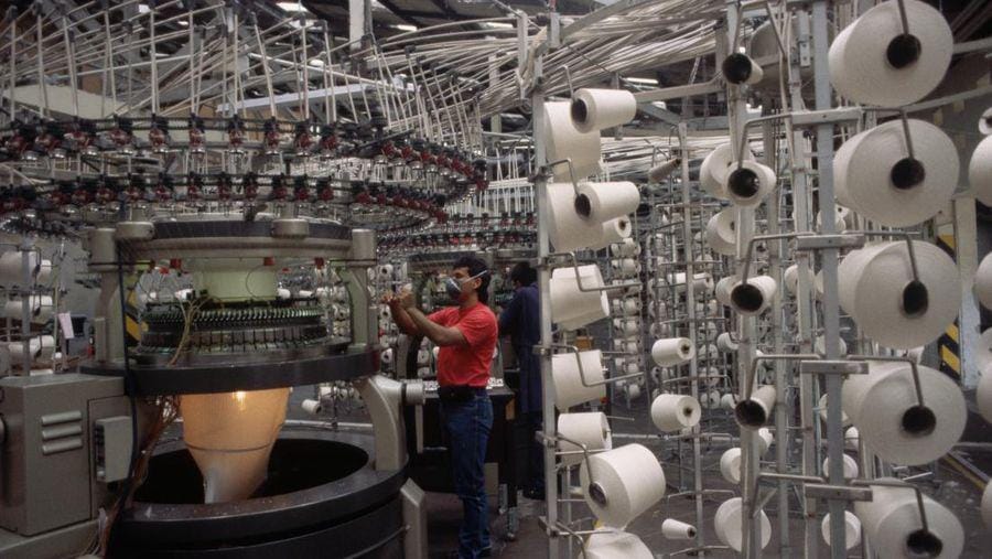 Ilustrasi Pabrik Tekstil