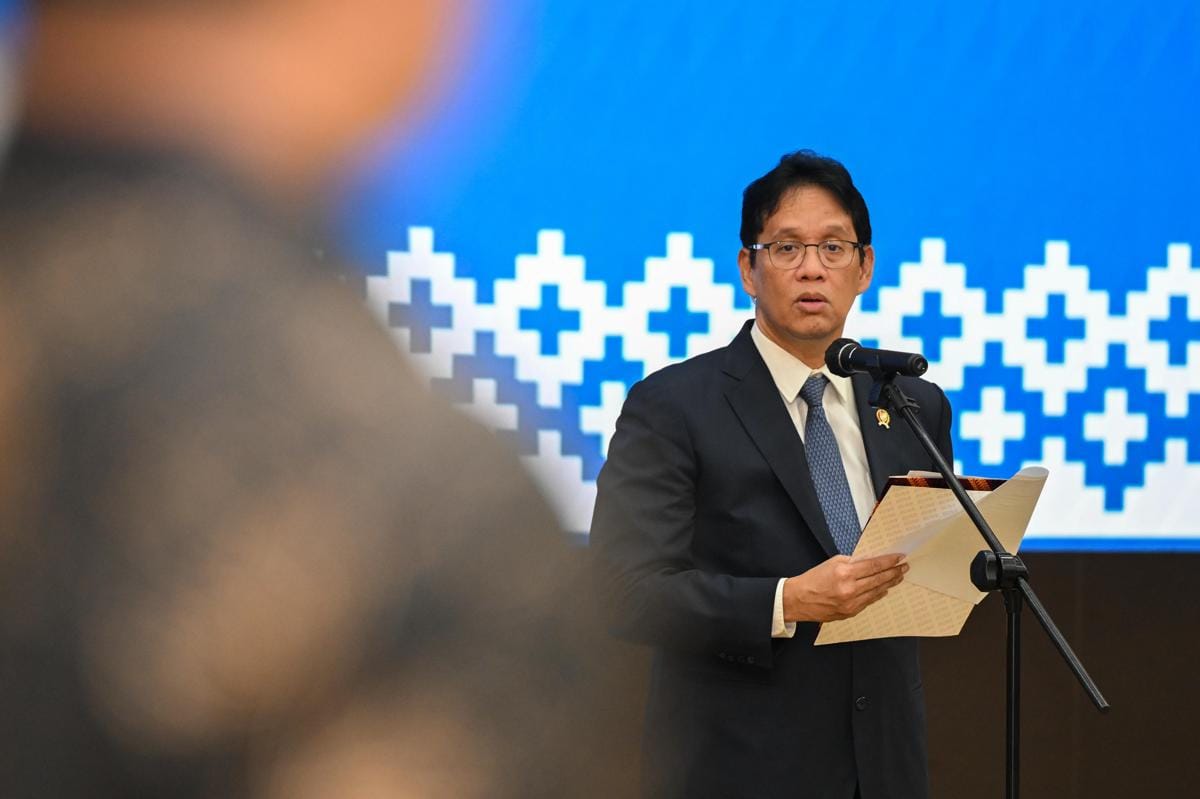 Menteri Keuangan, Purbaya Yudhi Sadewa saat melantik 27 pejabat eselon II di lingkungan Kemenkeu