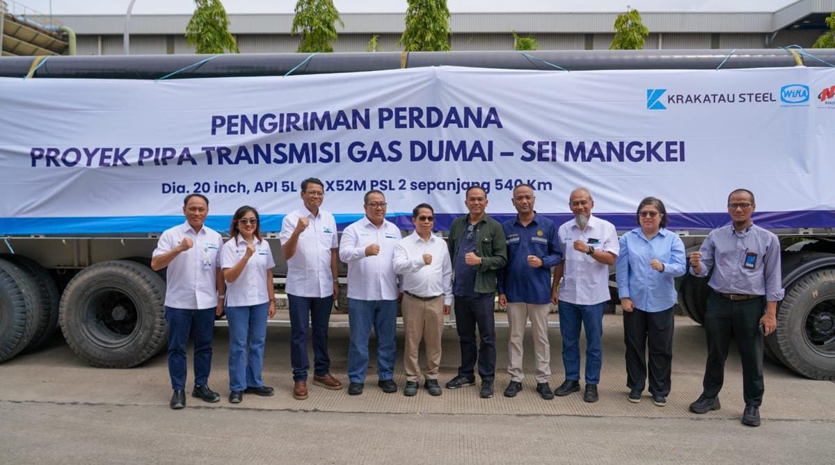 Kementerian ESDM Resmikan Pengiriman Perdana Proyek Pipa Transmisi Gas Dumai 