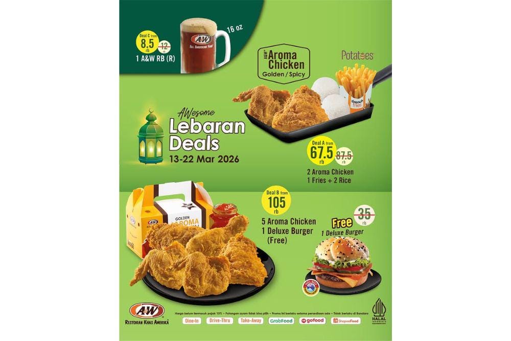 Promo Lebaran 2026 dari A&W
