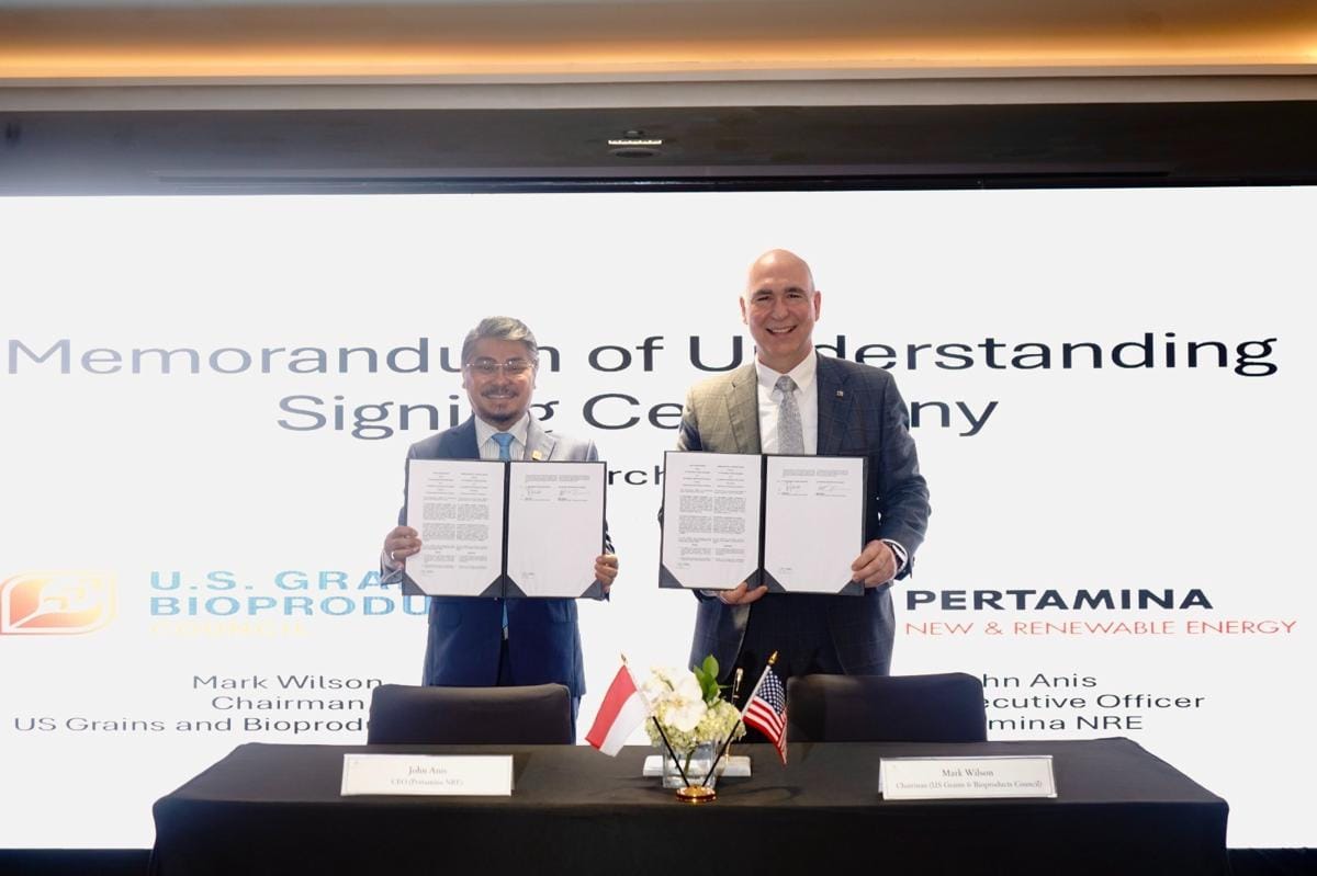 Kembangkan Bioetanol, Pertamina NRE Jajaki Kolaborasi dengan US Grains & BioProducts Council