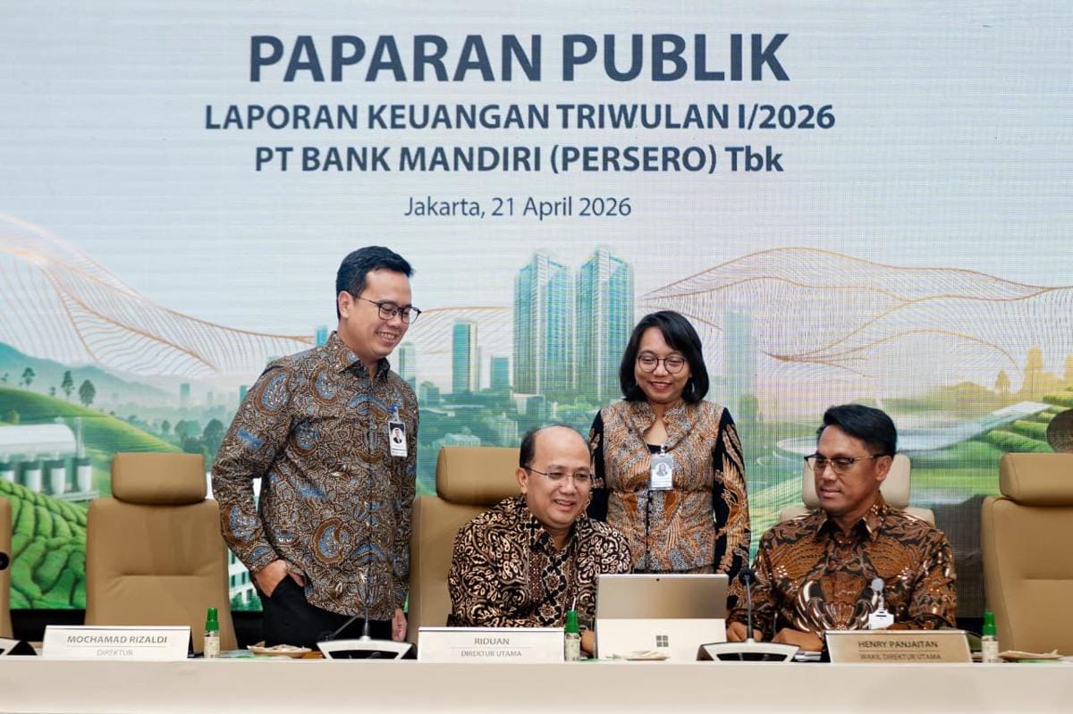 Bank Mandiri Kantongi Laba Rp15,4 Triliun di Kuartal I, Ini Penopangnya