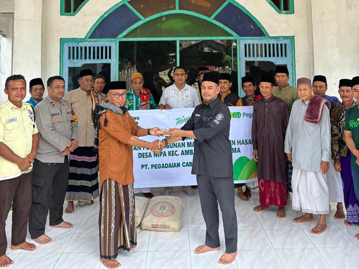 Rayakan Hari Buruh, Pegadaian Salurkan Bantuan untuk Masjid di Ambali