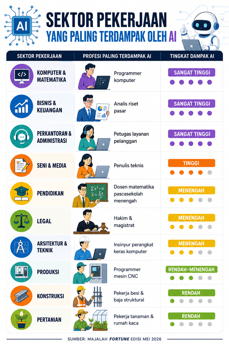 pekerjaan yang terdampak AI