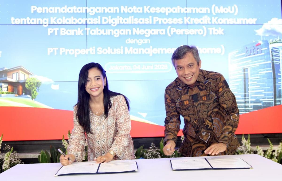 BTN Rangkul Pinhome Demi Perluas Akses Pembiayaan KPR Digital